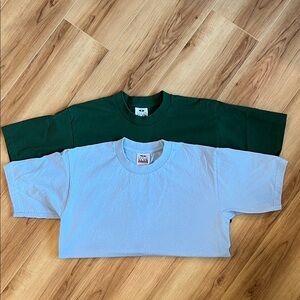 Classic Green and Blue Men's Short Sleeve Tees